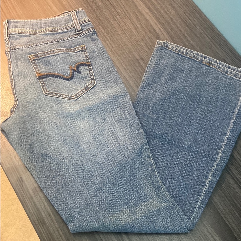 SO Brand Light Blue Jeans Boot Cut Junior Size 11 Average